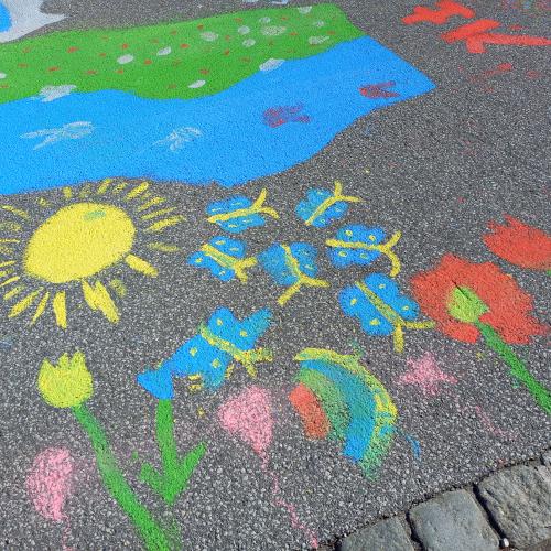 Blumen und Schmetterlinge